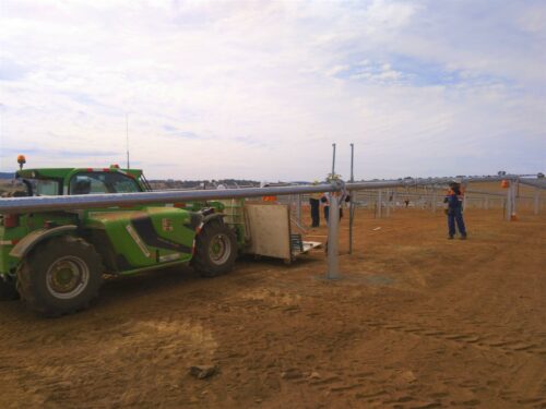 solar farm construction