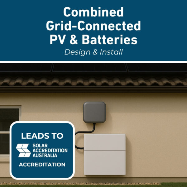 Combined Grid-Connected PV and Batteries Design and Installation