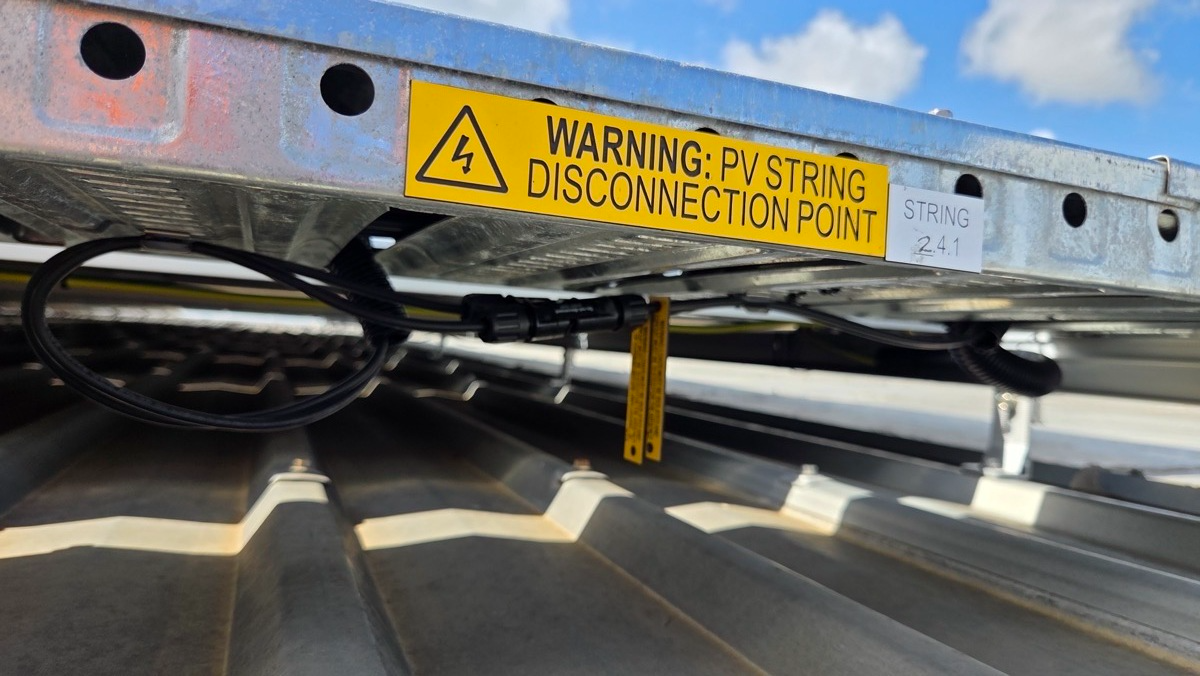 DC solar cables on a rooftop photovoltaic installation — AS/NZS 3008.1.1:2025 cable sizing requirements