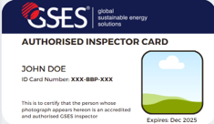 Example of a GSES inspector digital ID card